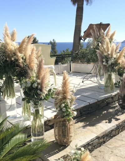 Fleur de mariage pampas bouquet mariée Toulon