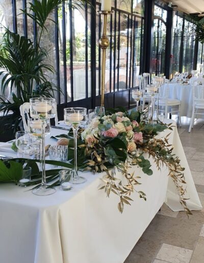 Fleur mariage la Garde table cérémonie