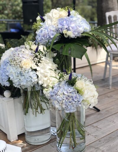 Bouquet mariée Toulon bouquet bleu et blanc fleuriste à la Garde